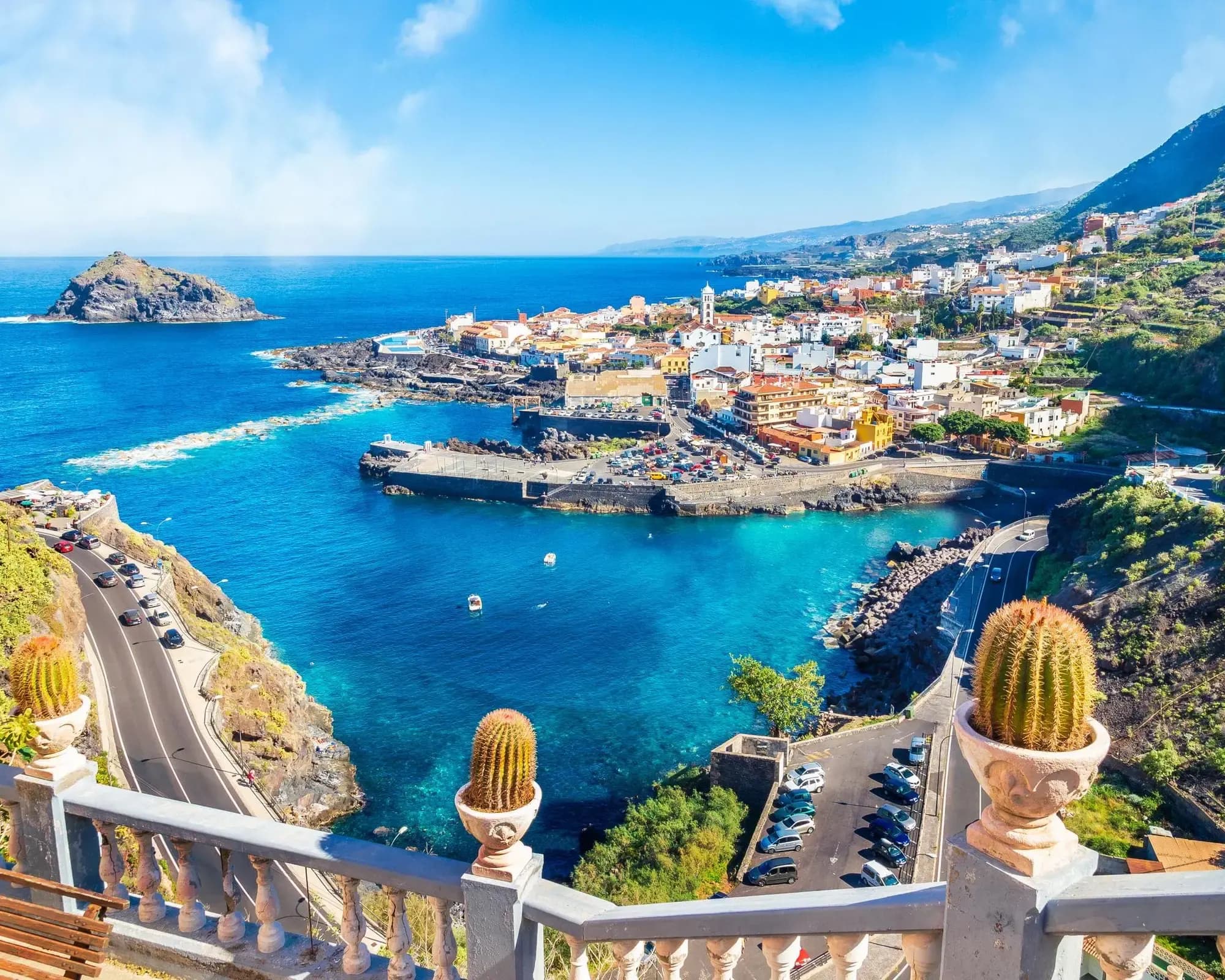 A lively cultural event crowd in Tenerife.
