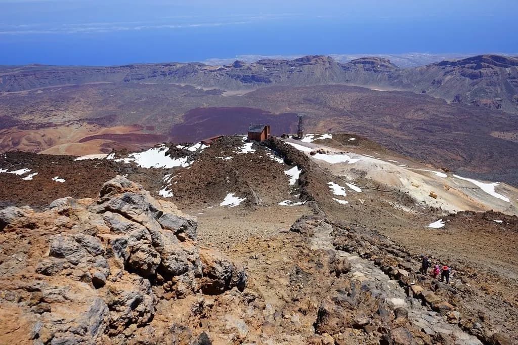 Mount Teide landscape seen from a hiking route.