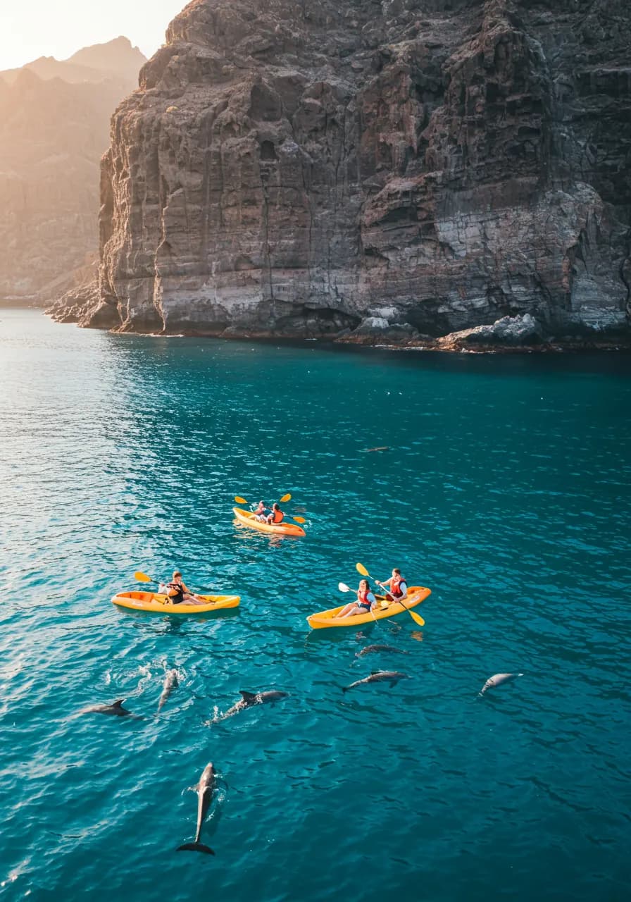 Water sports and sea activities in Tenerife.