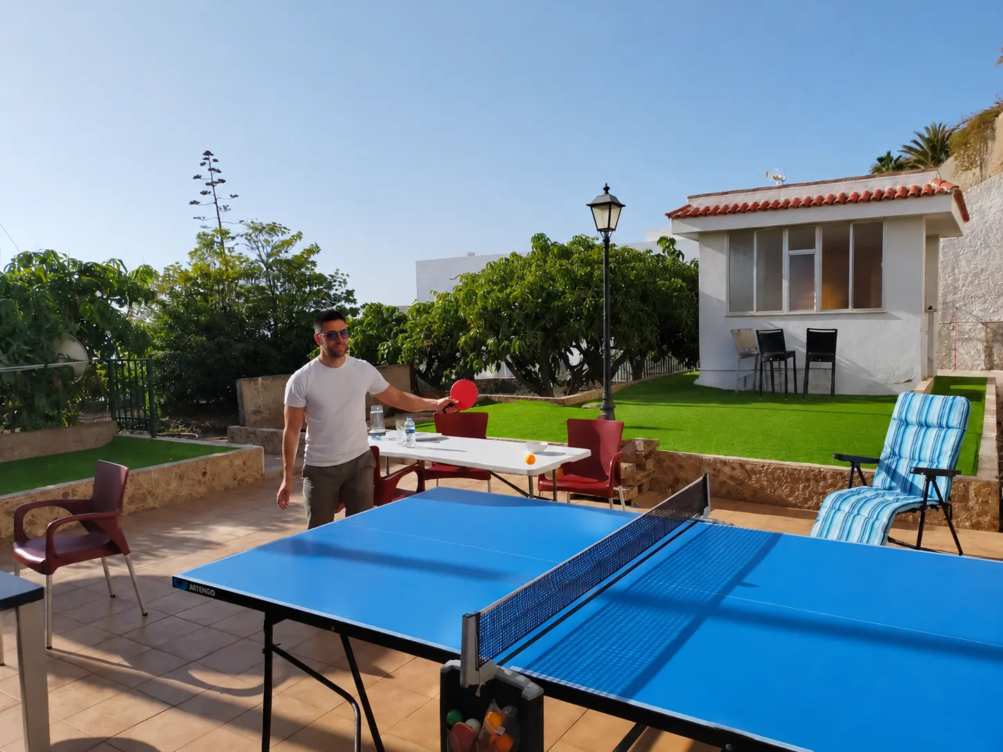 Ping pong table at Blue Paradise.