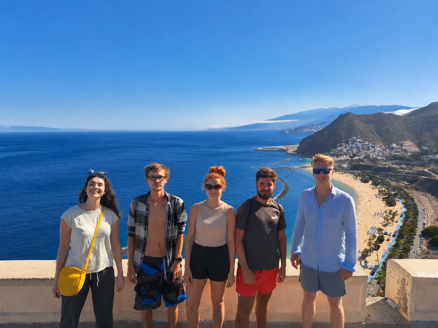 Outdoor Blue Paradise community space in Tenerife.