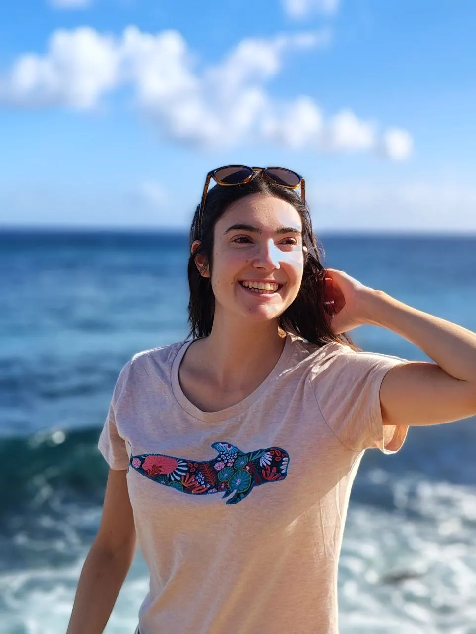 Selene, founder and community manager of Blue Paradise.
